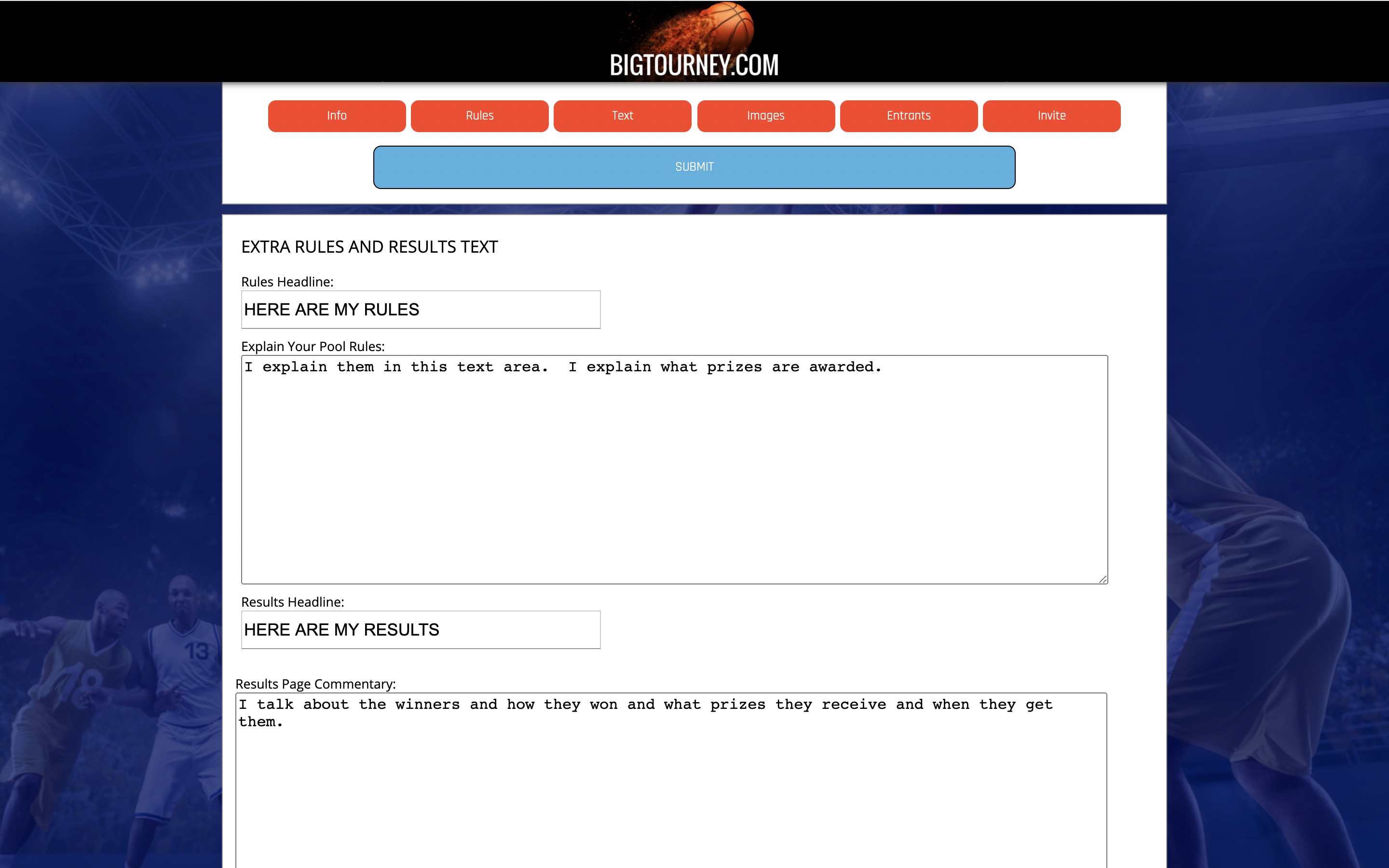 Quick Setup of NCAA Tournament Bracket Contest